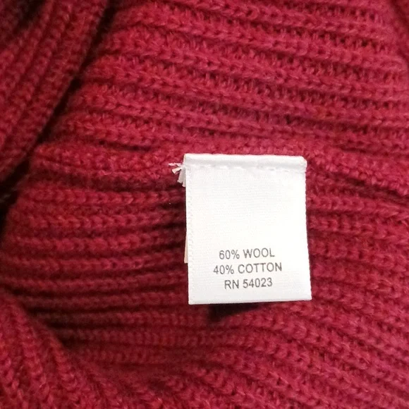 NWT Banana Republic Men's Maroon Wool Blend V-Neck Sweater Size L - Picture 5 of 9